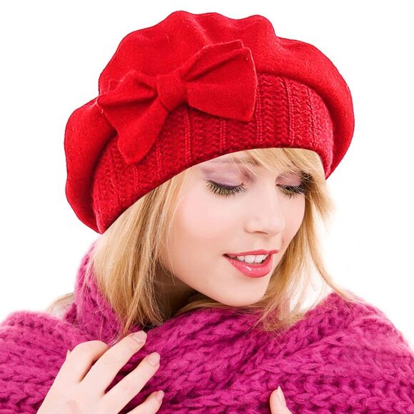 4956 Womens Wool Berets French Beret Beanie Winter Hats Hy022 main image 7